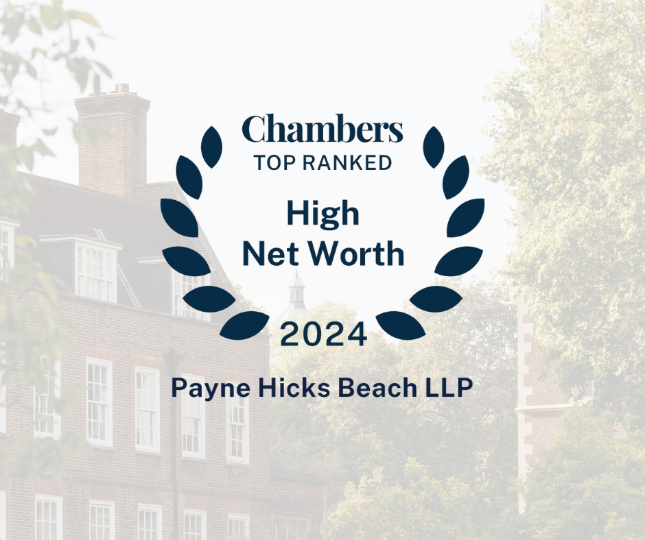 Chambers Top Ranked High Net Worth 2024