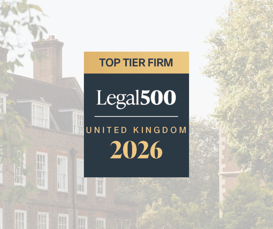 Top Tier Firm Legal 500 United Kingdom 2026
